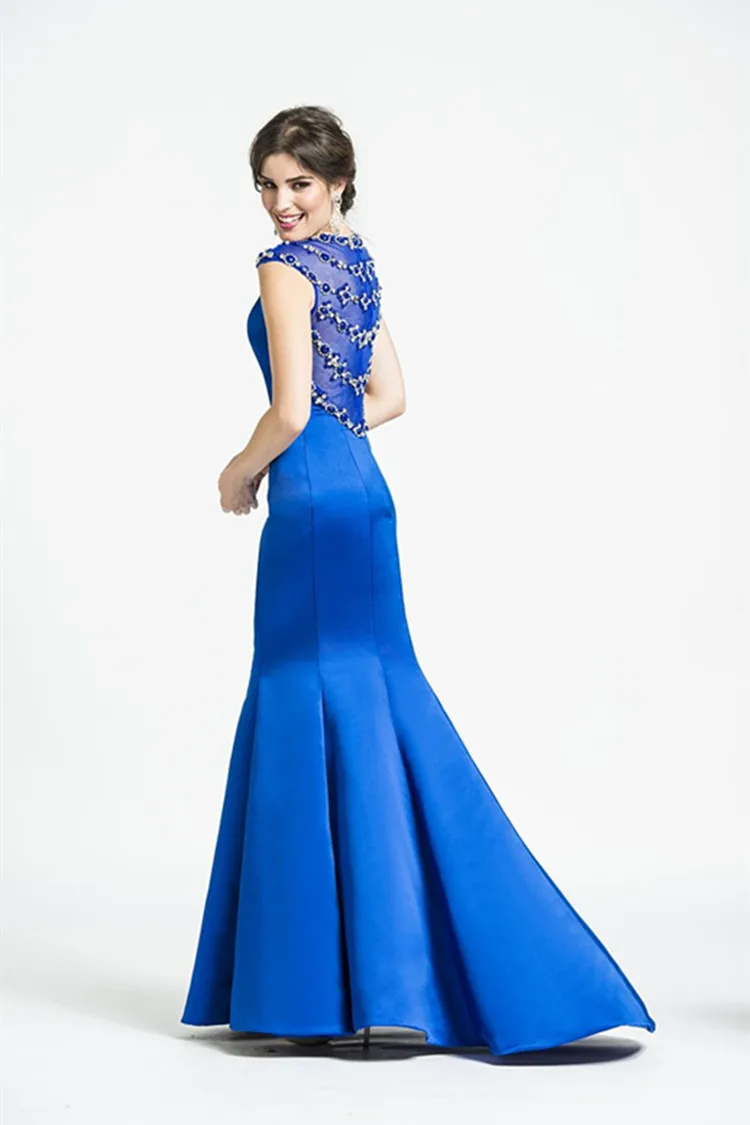 Индийский сари f: кристально-голубой Вечеринка платье; robe de soiree courte Русалка Длинные Сексуальные просвечивающей спиной и для мамы; обувь под свадебное платье для невесты