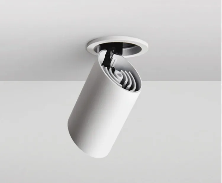 明装LED伸缩调节360度射灯天花灯客厅电视背景墙吊顶吸顶北欧筒灯-淘宝网_07