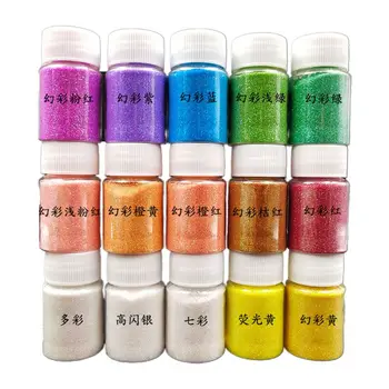 

15 Color Shiny Sequins Glitter DIY Crystal Epoxy Filler Slime Dye Powder Pearl Pigments Colorants Jewelry Making Filler
