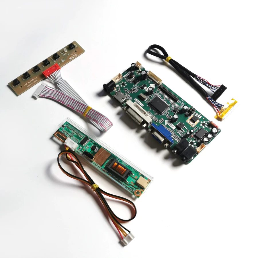 Панель ЖК-монитора для B154PW01 V0 V1 15 4 &quot1440*900 CCFL LVDS 30Pin VGA DVI M.NT68676 комплект сборки