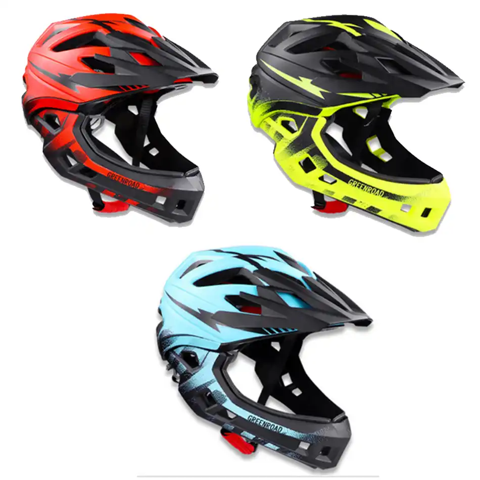red mountain bike helmet