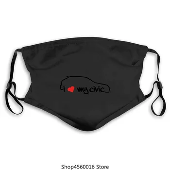 

J'aime mon autocollant de masque Civic Ek Ej Set Typer Sir Jdm Ek3 Ek4 Ek9 Ej9 2020 Marque de mode Tops pour hommes Street Wear