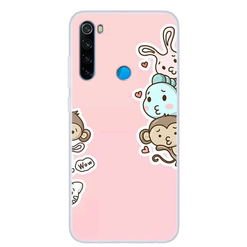 For Xiaomi Redmi Note 8T 8 T Case Soft Silicone Back Cover Case For Xiaomi Redmi Note 8 Pro Case Funda For Xiaomi Redmi 8 Case 