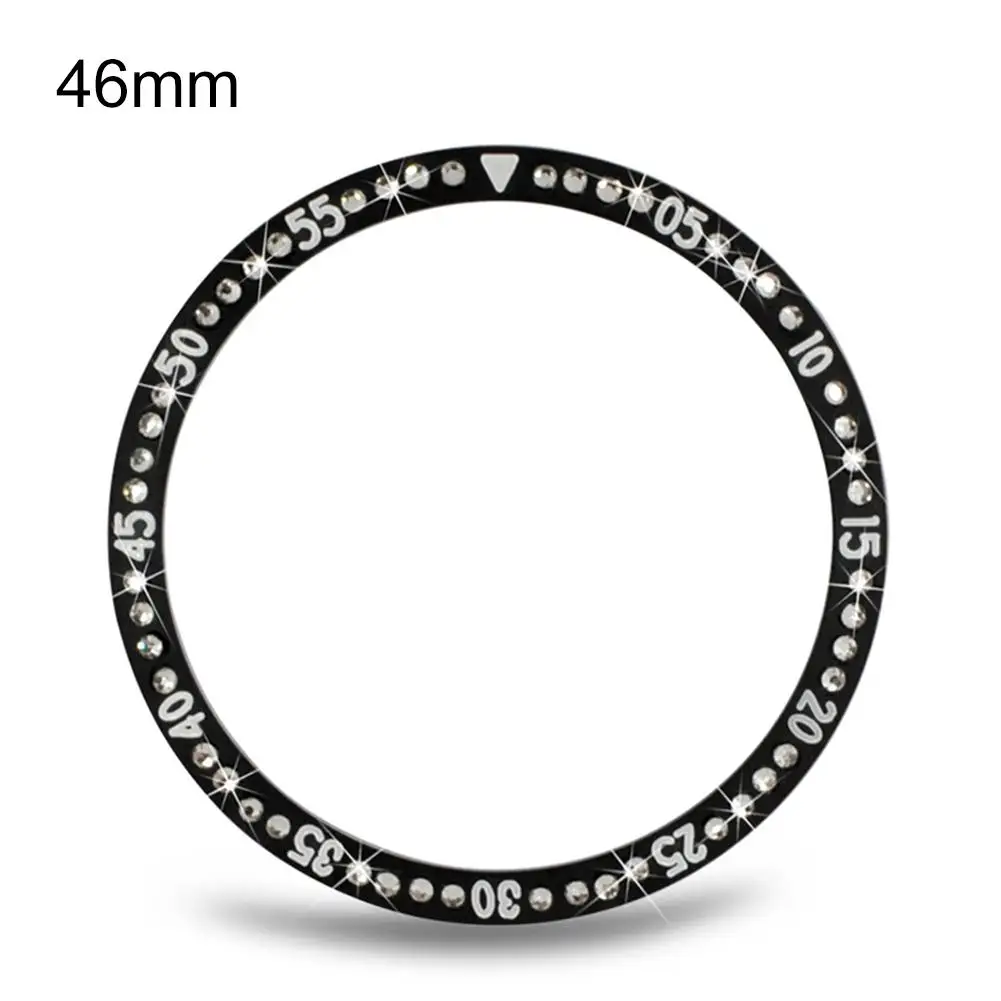 Умный чехол для часов Защита для Galaxy Watch 42 мм 46 мм, драгоценный камень кольцо смарт-часы аксессуары клеющаяся крышка против царапин металл
