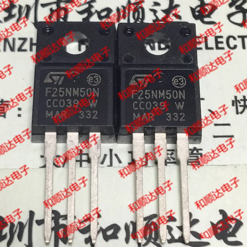 /5 предметов в лоте, STF25NM50N 25NM50N TO-220F 500V 25A