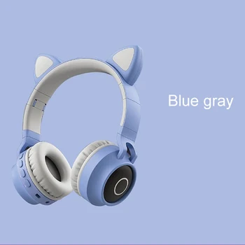 

Wireless Bluetooth Mini Cute Cat Ear Child Headband LED Lights Headphones Gifts Headset Stereo Headphones