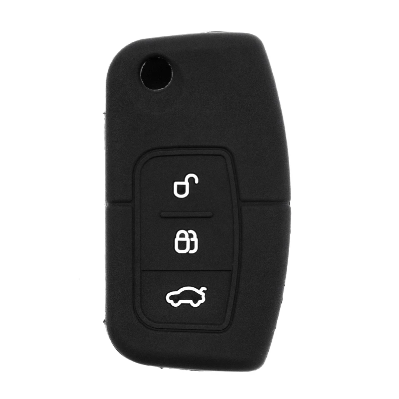 

Key Cover Flip Silicone Key Remote Cover Case Protect for Ford Fiesta Focus 2 Mk3 Mondeo Ecosport Kuga Escape Key Accessories