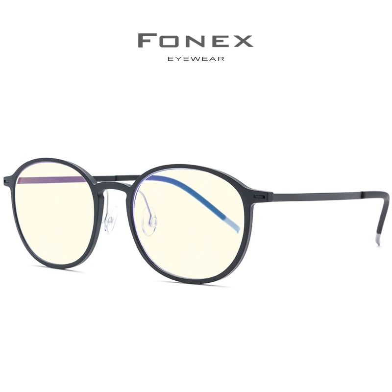 Tanie FONEX TR90 okulary blokujące niebieskie światło komputerów mężczyźni gogle okulary okulary okulary Antiblue komputer do gier okulary dla kobiet AB02