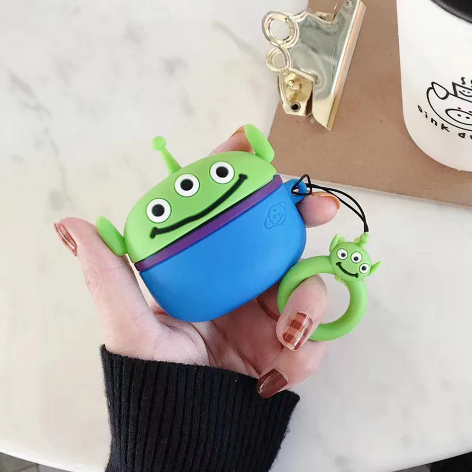 Чехол для наушников Airpods Pro силиконовый Пингвин Кот Мультяшные наушники/Earpods