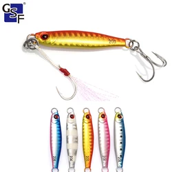 fishing gear Metal Casting Fishing Lure Hard Bait Bass Spoon  Long Shot Slots Hook Metal Jig Articulos Saltwater Lures Sea