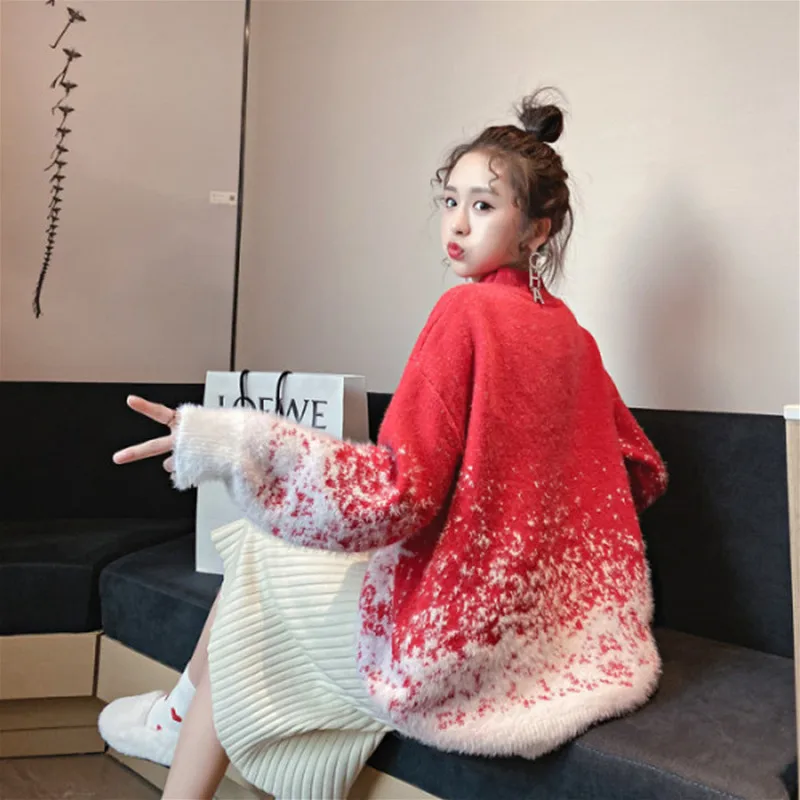 Breastfeeding Maternity Sweater 2019 Autumn Winter Nursing Tops for Pregnant Women Christmas Loose Thick Pregnancy Sweater B0076