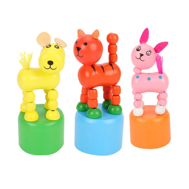 3PCS Funny Wooden Deformation Robot Children Gift Clown Doll Action Figure Toys Education Models Toys For Children Birthday Gift 5