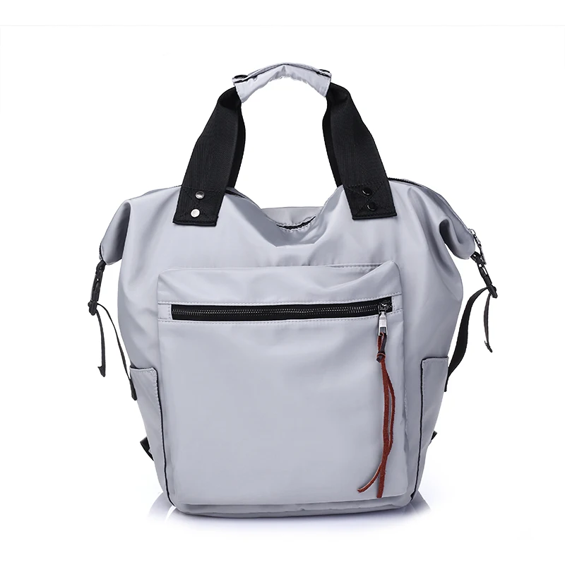 TTOU Повседневный нейлоновый водонепроницаемый рюкзак для женщин, вместительные дорожные сумки для книг для девочек-подростков, Студенческая розовая сумка Mochila Bolsa - Цвет: Grey