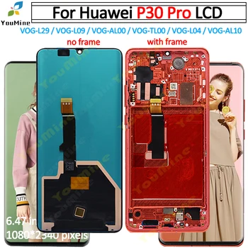 

Original For Huawei P30 Pro LCD Display Touch Screen Digitizer VOG-L04 VOG-L09 VOG-L29 Assembly for huawei P30 Pro display