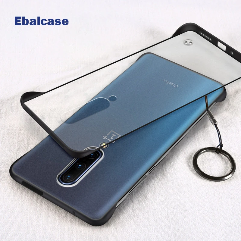 

For Oneplus 7 Pro Case Ultra Thin Frameless Ring Matte Transparent Shockproof Back Cover ForOneplus 7 Pro 6T 6 Case Coque Funda
