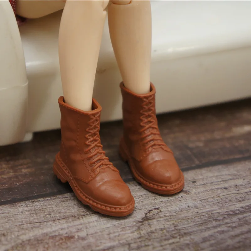 Blythy Puppe Stiefel Puppe Dekore 1/6 Blyth Puppe Schwarz Kaffee Blau Weiß Silber Sandalen Schuhe Kinder DIY Dressing Spielzeug Mode Schuh – Detail 14