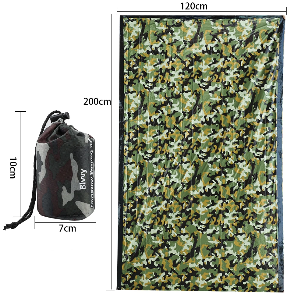 

Outdoor Life Emergency Sleeping Bag Thermal Keep Warm Waterproof First Aid Emergency Blanke Camping Survival Gear
