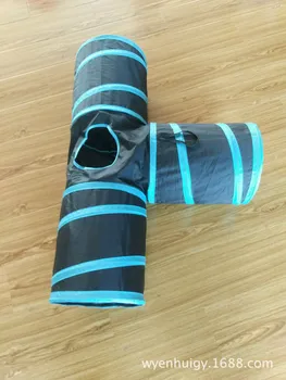 

Three-Way Ring Paper Cat Tunnel Rolling Dragon Pet Cat Tunnel Cat Drill Tent Foldable Toy