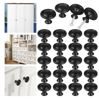 

20Pcs Knobs Aluminum Alloy Cabinet Door Handles Drawer Pulls Knobs Bathroom Kitchen Durable Practical