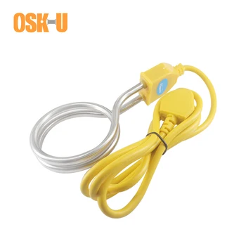 

Immersion Water Heater Automatically Power off 220V Stainless Steel Tubular Electric Heating Tube 1800W for Water Bucket