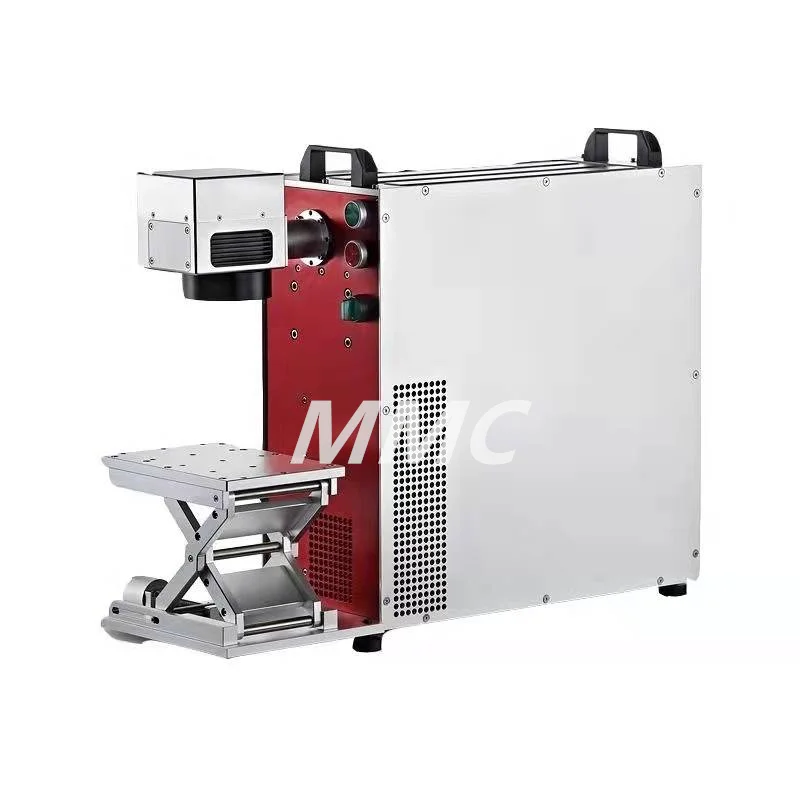 

MMC Manufactures Auto-Focus 3D Color Fiber Laser Marking Machine 50W 100W Rotating Shaft Three-Dimensional Cylindrical Engraving