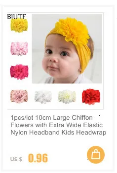 1 шт./лот, широкая эластичная нейлоновая повязка на голову для девочек, повязка на голову с 5 дюймовым бантом для волос, реквизит для детской фотосессии HB080