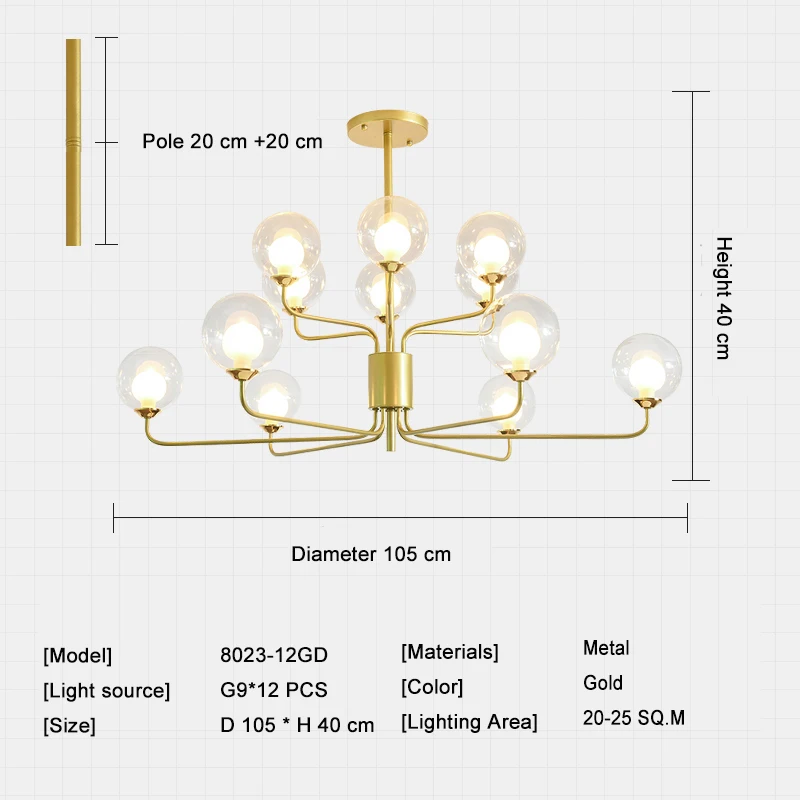 12 Light gold Люстра в европейском стиле, люстра для гостиной, люстра для спальни, ресторана, ретро люстра - Цвет абажура: 12 Light gold