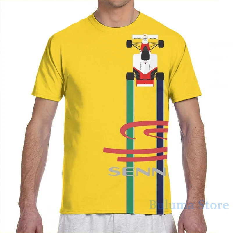 Айртон Сенна в полоску 1 Мужская футболка для женщин со сплошным принтом Модная