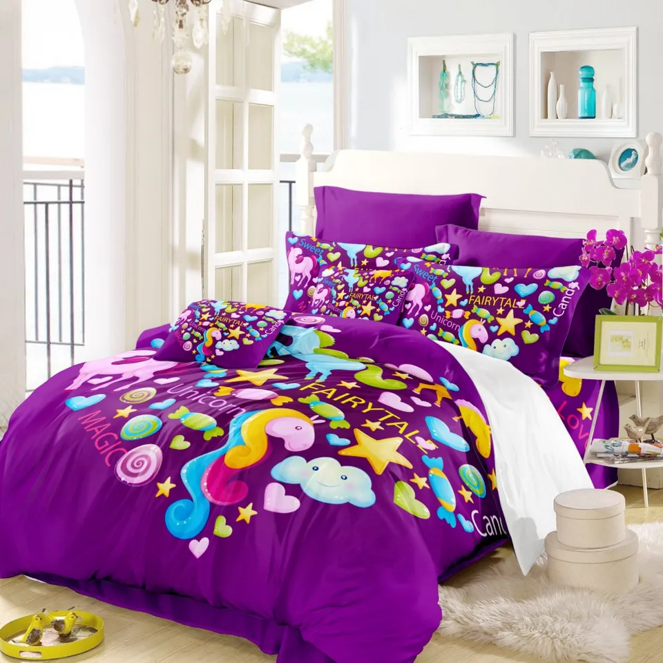 unicorn childrens bedding