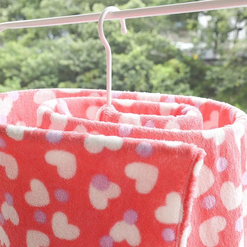 Спиральная вешалка для простыней, сушилка для белья, экономия пространства, пододеяльник/одеяло/простыня, вешалки, вращающаяся стойка для одежды, овальная