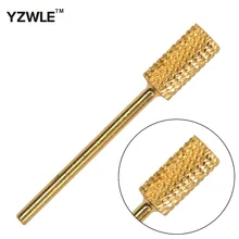 YG8 Вольфрамовая сталь Диаметр 6,5/6,0/5,0 мм Позолоченные сверла для ногтей/Шлифовальная головка инструмент для дизайна ногтей сверлильный станок