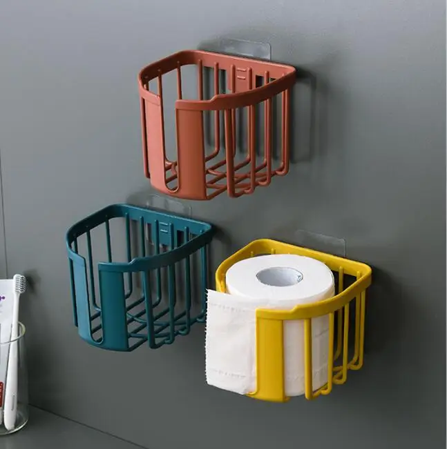Porte-papier Toilette Noir Avec Boîte Pour Lingettes Humides, Porte-papier Toilette En Acier