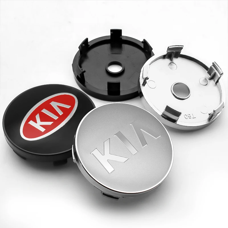 

4PCS 60MM Car Wheel Center Hub Caps Car Emblem Badge Wheel Center Cap for Kia rio ceed sportage cerato soul sorento k2 k5 k3