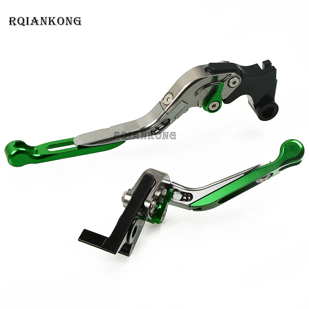 CNC Алюминий мотоциклов сцепные рычаги для KAWASAKI Z750 Z 750 2007-2012 2008 2009 2010 2011 Складной Выдвижная регулируемая