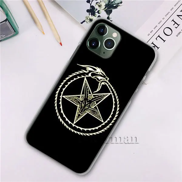 H12 Чехол для телефона Pentagram 666 Demonic Satanic для Apple iPhone X XR XS 11 Pro Max 7 8 6 6s Plus 5 5S, Жесткий Чехол - Color: H12