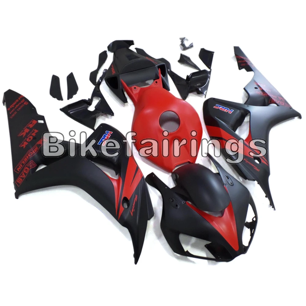 Рамы кузова для Honda 2006 CBR1000RR 2007 панели кузова ABS пластик 2006 CBR1000RR 2007 Чехлы для мотора велосипеда красный матовый черный