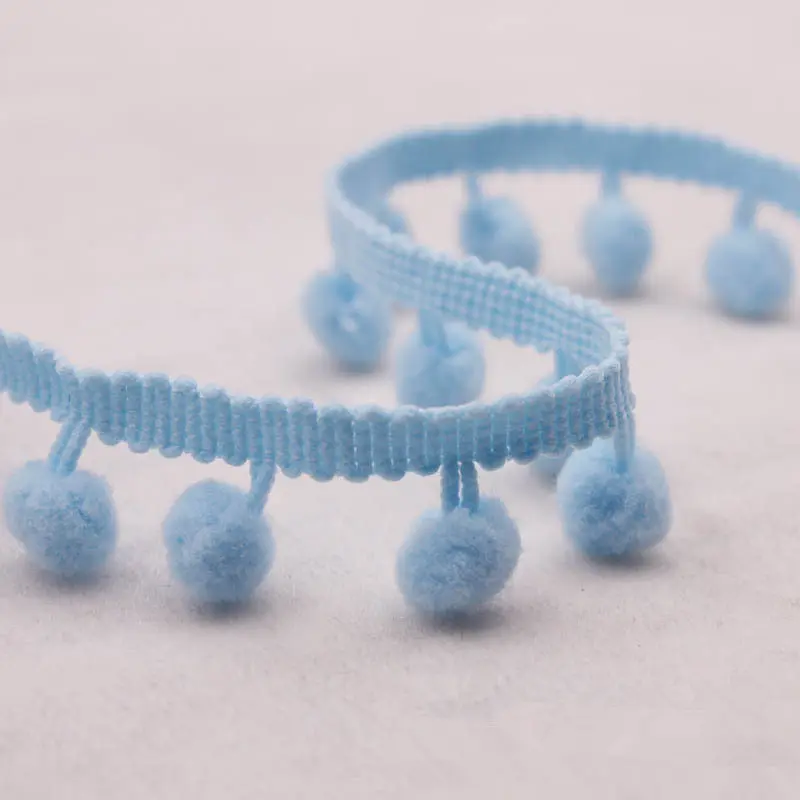 2 ярда Мерцающая лента с шариками мини жемчужный помпон женское шитье кружевная