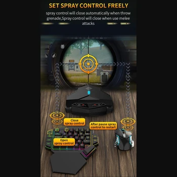 

GAMWING Mouse and Keyboard Converter for Android Mobile Game Multifunctional Wired/Bluetooth Keyboard and Mouse Converter