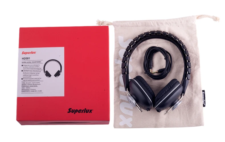 Superlux HD581 Супра-Урал с креплением на голову монитор наушники музыкальные наушники для профессионального мониторинга и личных развлечений