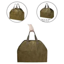 

High Quality Storage Bag Thicken Pad Easy to Store Reinforced Stand Up Log Tote Carrier Bag Wood Holder Wood Carrier