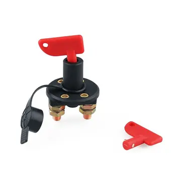 

Car power main switch battery battery switch double column anti-leakage knob type disconnector cut off