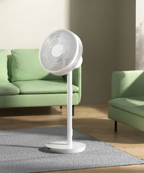 Vertical remote control pressurized frequency conversion household air circulation fan J03