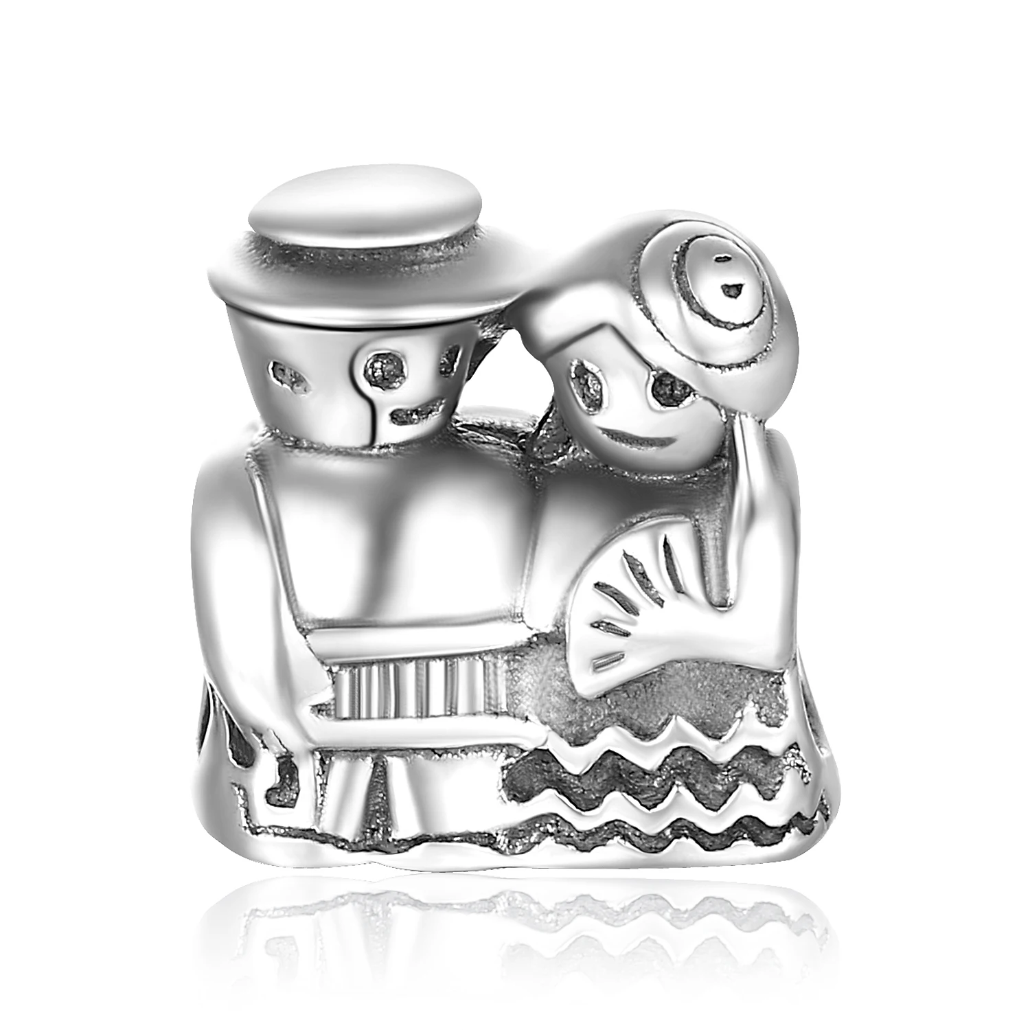 JewelryPalace 925 пробы серебро замуж молодых влюбленных муж и жена Юбилей Свадебные бусы Шарм Fit Браслеты для Для женщин