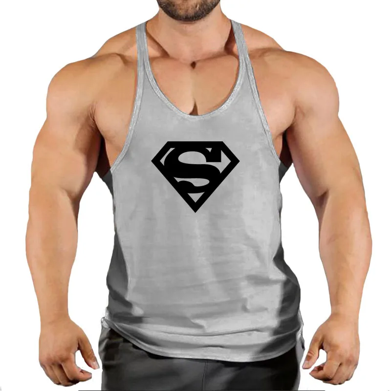 

Muscleguys Brand clothing gym tank top men cotton fitness stringer singlets muscle sleeveless shirt bodybuilding vest sport tank