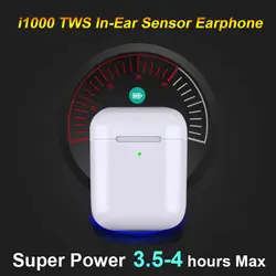 I1000 TWS наушники-вкладыши беспроводные наушники bluetooth Super Bass Наушники умный сенсор гарнитура Pk i14 i100 i200 i800 i9000 TWS