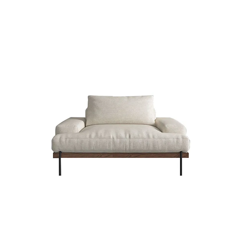 Скандинавский пуховой диван тканевый современный минималистичный трехслойный