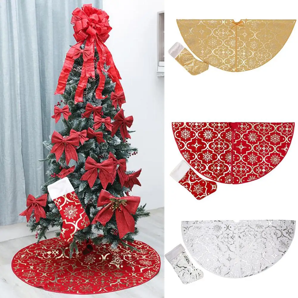Christmas Tree Skirt Carpet Noel Natal Christmas Decoration for Home Xmas Tree Skirt Aprons New Year Decoration