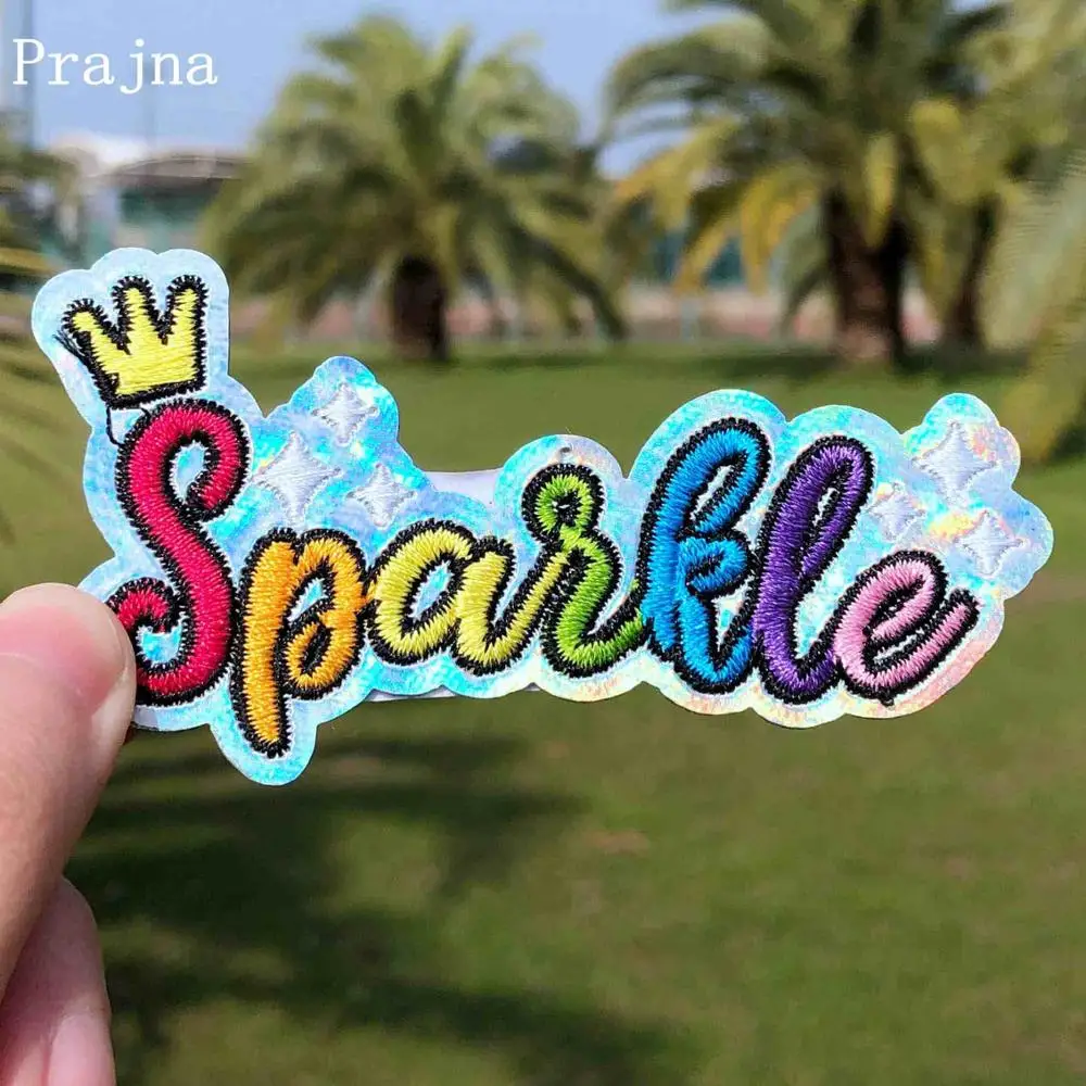 

Prajna Colorful Letters Patch Unicorn Magic Rainbow Embroidered Patches For Clothing Iron On Patches On Clothes Stripes On Kids