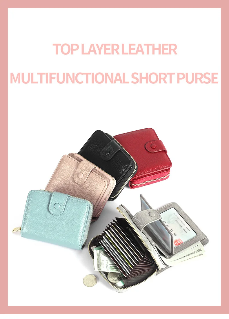 WESTCREEK, Брендовые женские короткие кошельки из натуральной кожи, держатель для карт, дорожные кошельки, повседневный маленький кошелек
