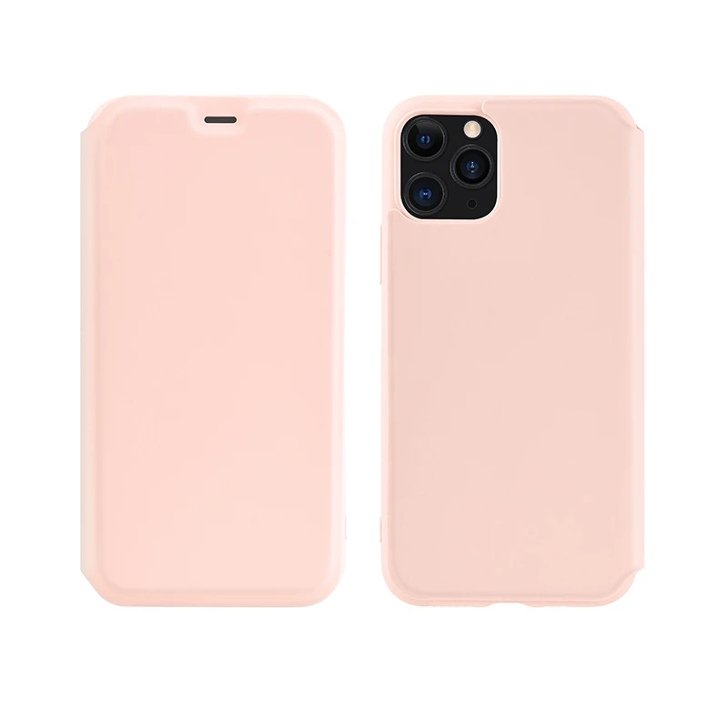 Для iPhone 11 Pro Max 11 Pro 11 Красочные серии жидкий силикон Защитный чехол со слотом для карт - Цвет: Розовый